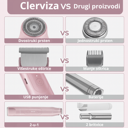 2-u-1 Bezbolni Bikini Trimer